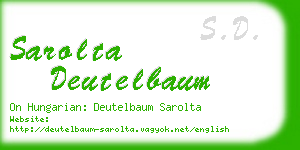 sarolta deutelbaum business card